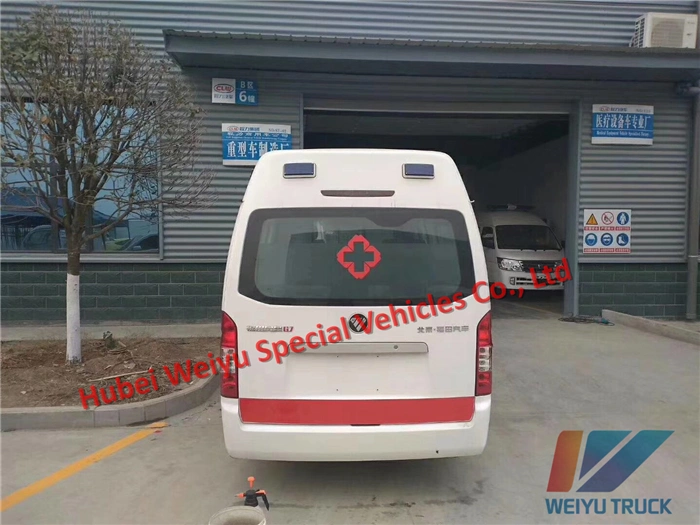 China Gasoline Foton G7 Patient Rescue Monitor Ambulance Car 5~7 Persons Transit Hospital Medical Ambulance